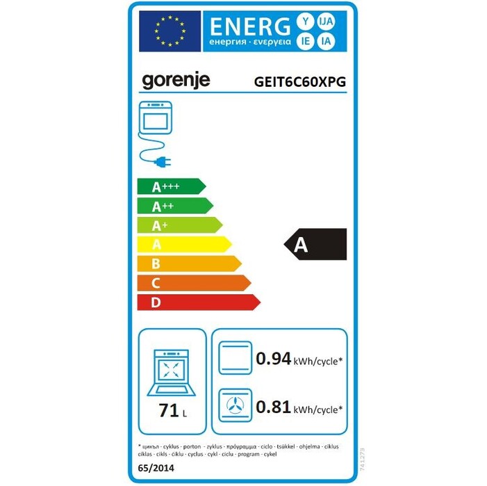 Indukčný šporák Gorenje GEIT6C60XPG