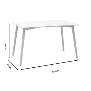 Jedálenský stôl Canos 120x76x80 cm (drevo, čierna)