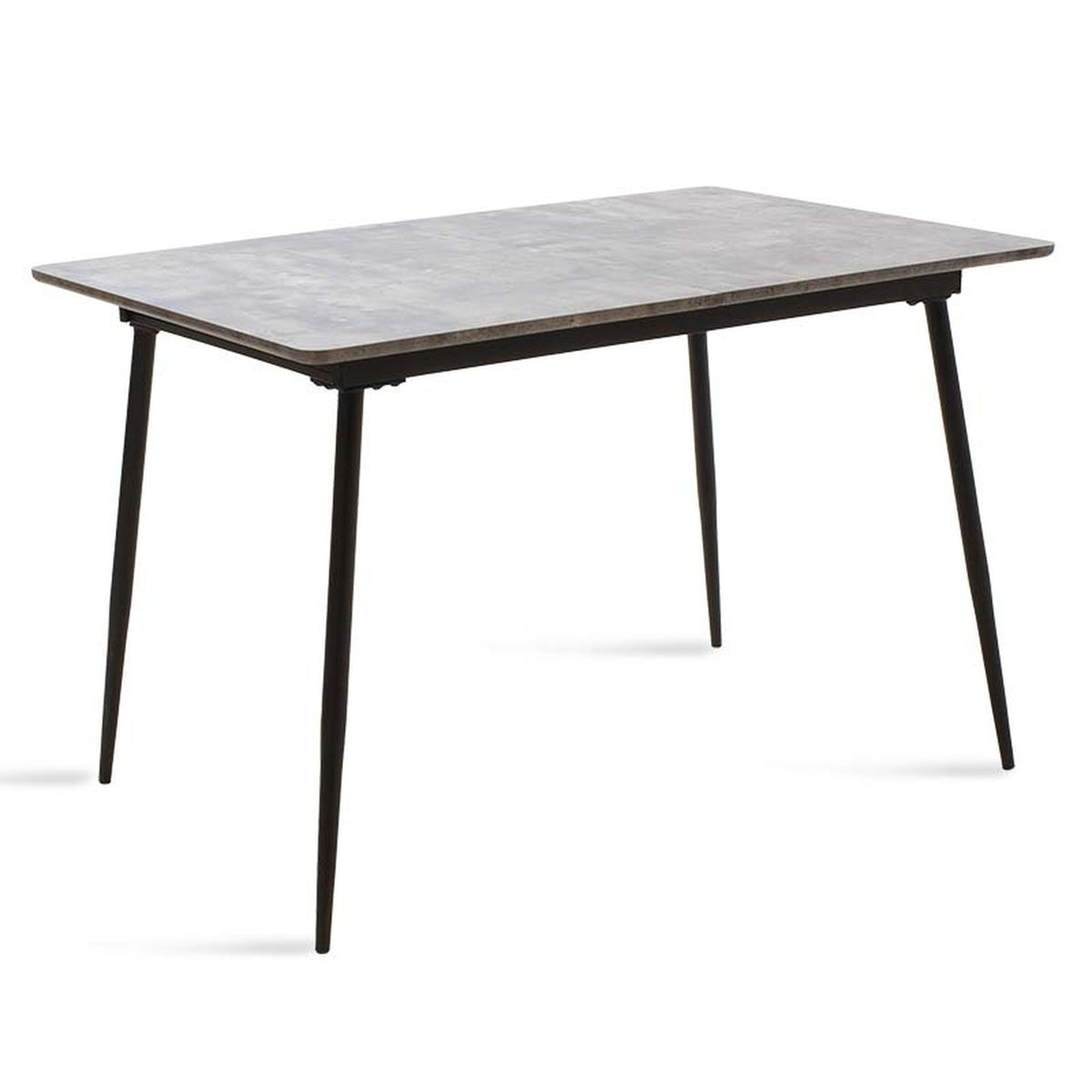 Jedálenský stôl Sharam rozkladací 120-160x76x80 cm (sivá, čierna) - II. akosť