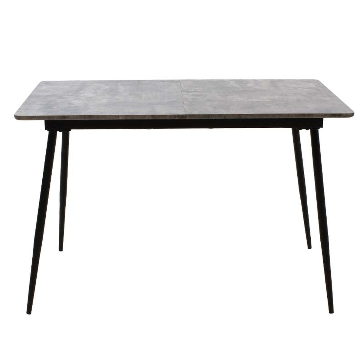 Jedálenský stôl Sharam rozkladací 120-160x76x80 cm (sivá, čierna) - II. akosť