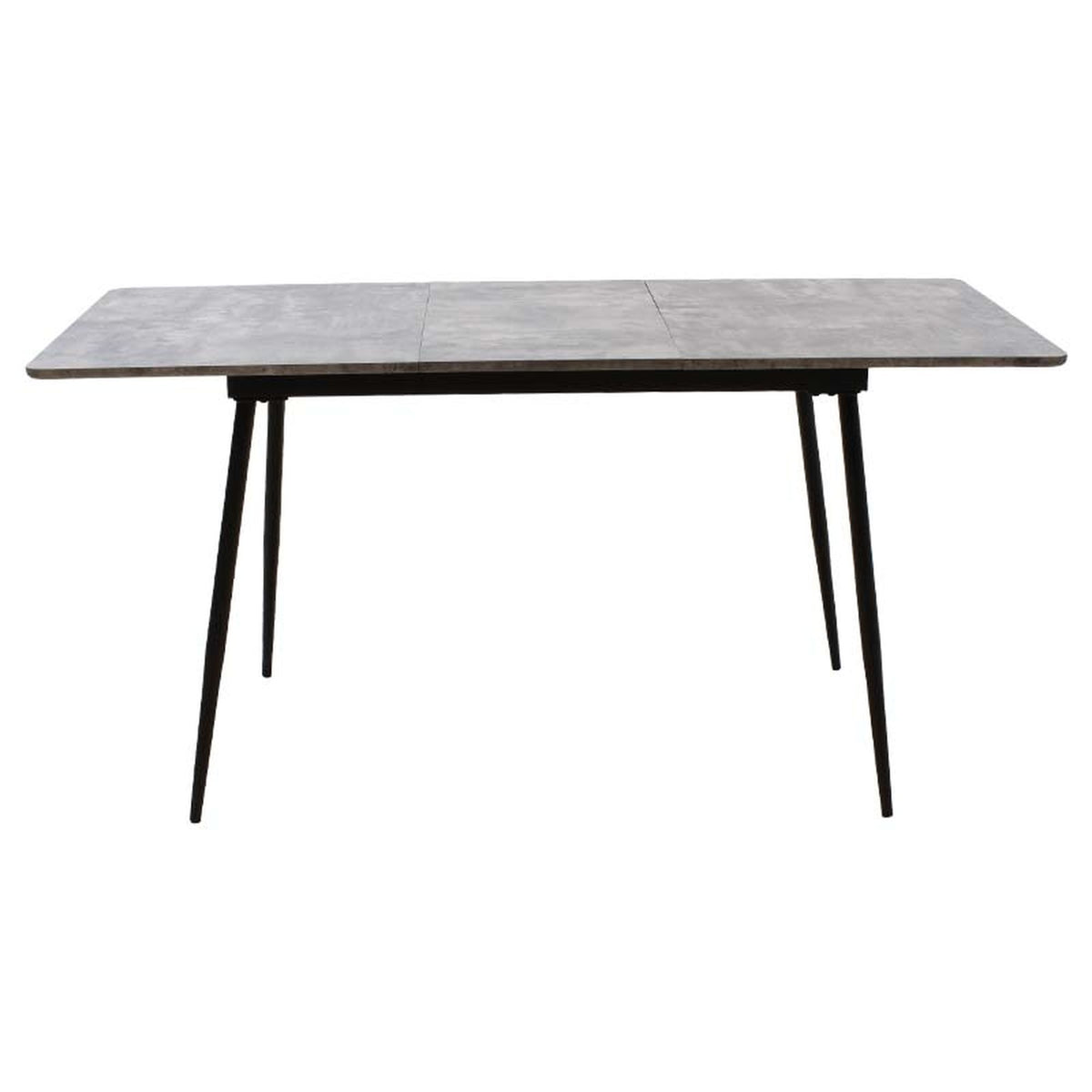 Jedálenský stôl Sharam rozkladací 120-160x76x80 cm (sivá, čierna) - II. akosť