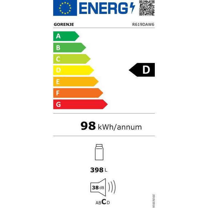 Jednodverová chladnička Gorenje R619DAW6