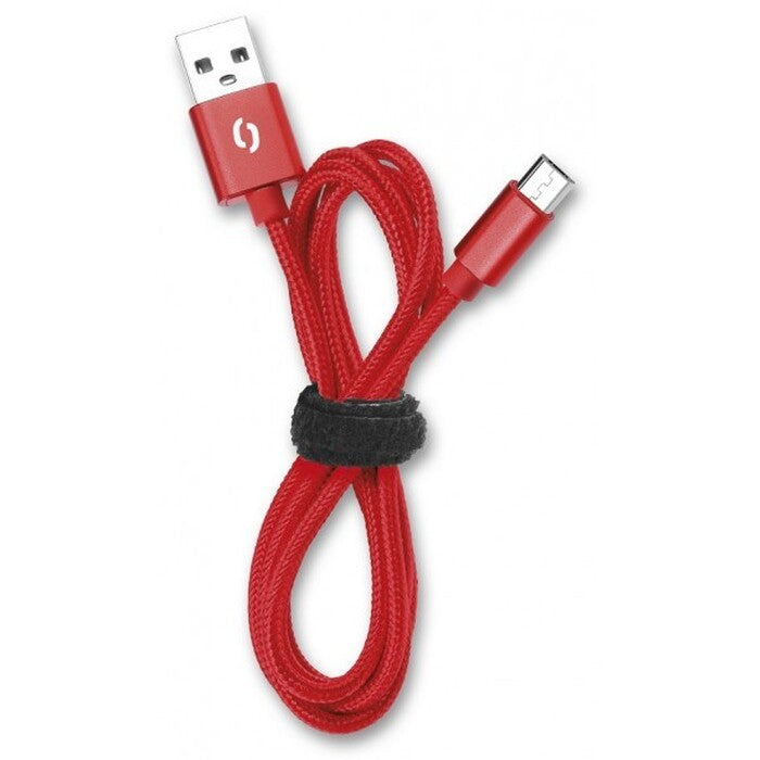 Kábel Aligator Micro USB na USB, 2A, 1m, červená