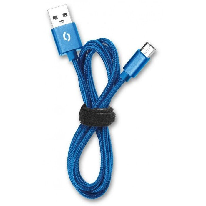 Kábel Aligator Micro USB na USB, 2A, 1m, modrá