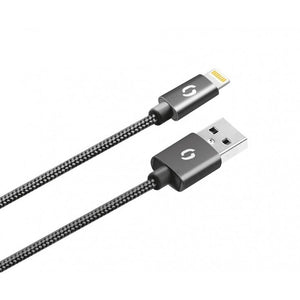 Kábel Aligator Premium 2A, Lightning 50cm, čierna