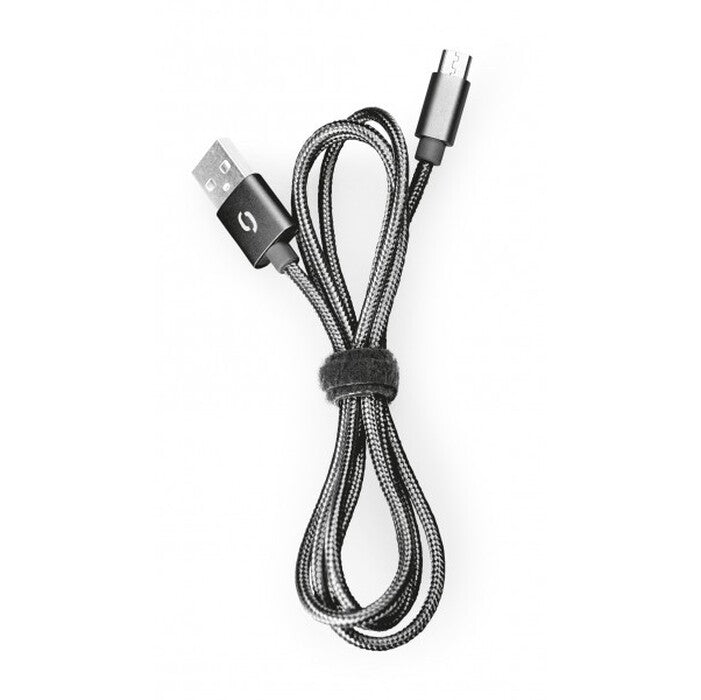 Kábel Aligator Premium 2A, microUSB 2m, čierna
