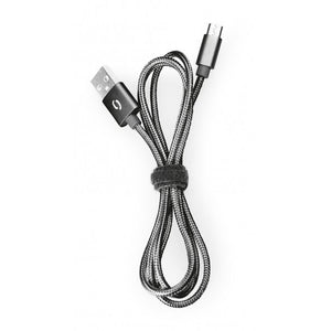 Kábel Aligator Premium 2A, microUSB 2m, čierna