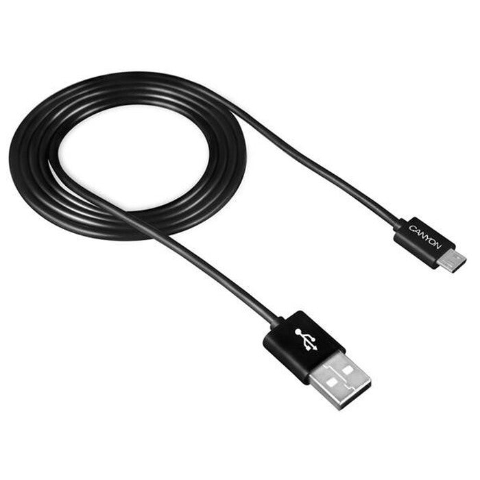 Kábel Canyon USB Micro na USB, 1 m, čierny