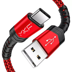 Kábel USB A na USB-C, 20 W, 2 A, 1,2 m, červená