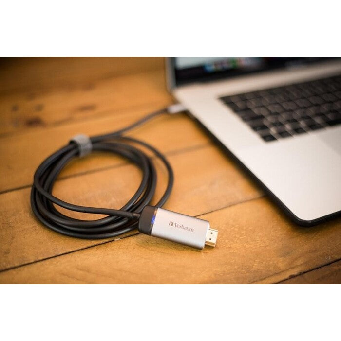 Kábel Verbatim USB-C na HDMI, 4K, 1,5 m, čierna