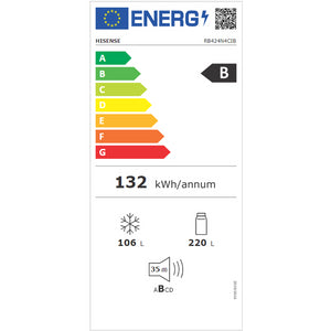 Kombinovaná chladnička Hisense RB424N4CIB