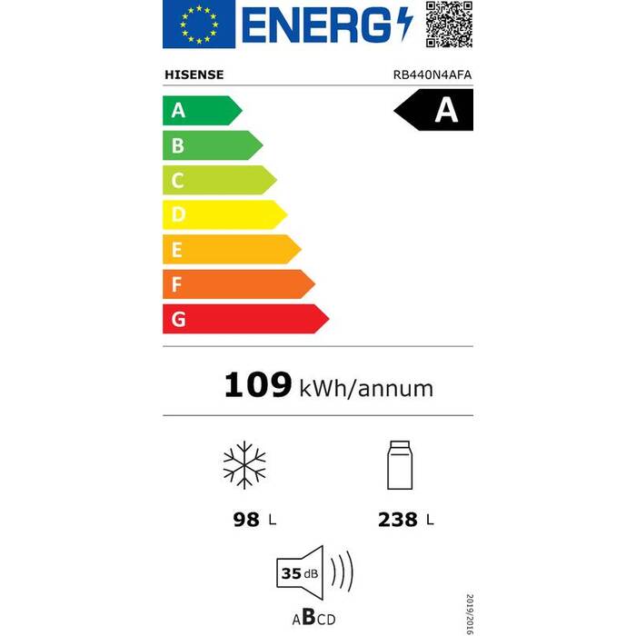 Kombinovaná chladnička Hisense RB440N4AFA