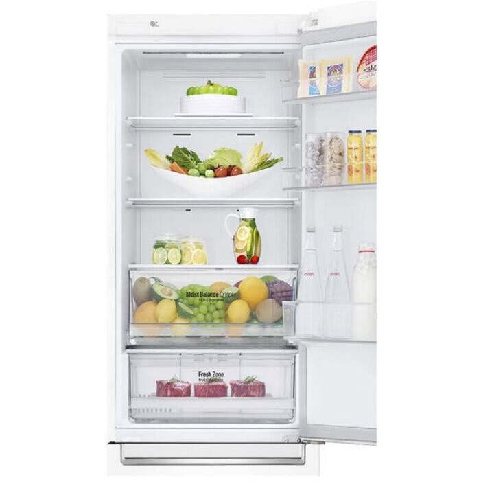 Kombinovaná chladnička s mrazničkou dole LG GBB61SWHMN VADA VZHĽ