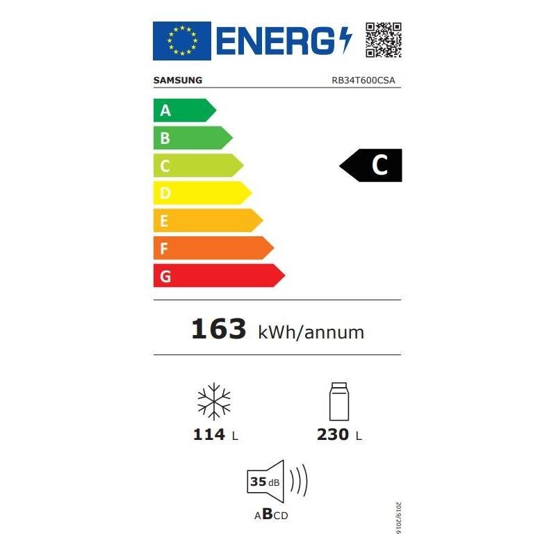 Kombinovaná chladnička s mrazničkou dole Samsung RB34T600CSA