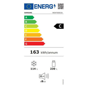 Kombinovaná chladnička s mrazničkou dole Samsung RB34T600CSA