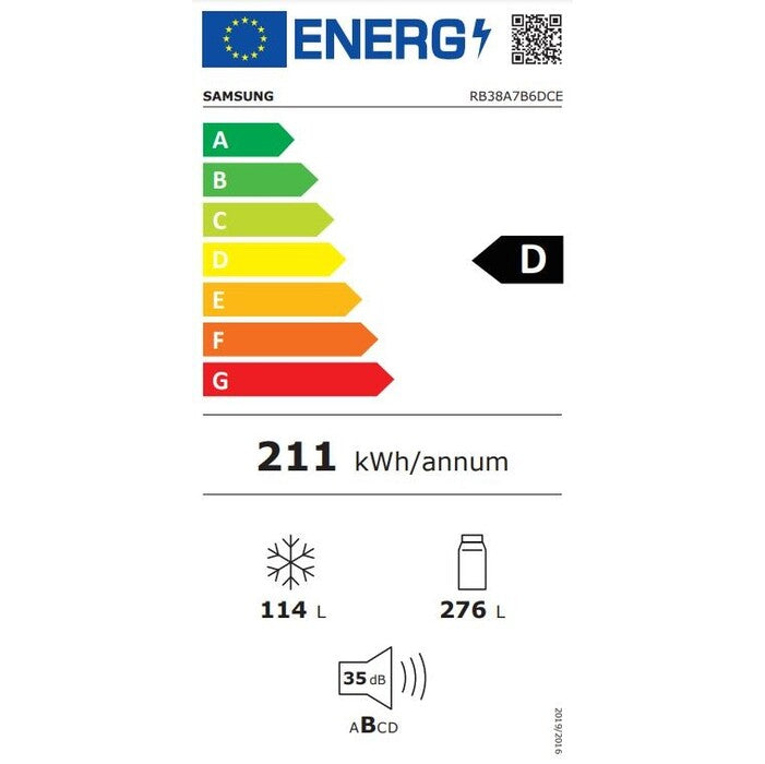 Kombinovaná chladnička s mrazničkou dole Samsung RB38A7B6DCE/EF