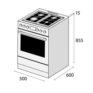 Kombinovaný sporák Concept SVK6550wh