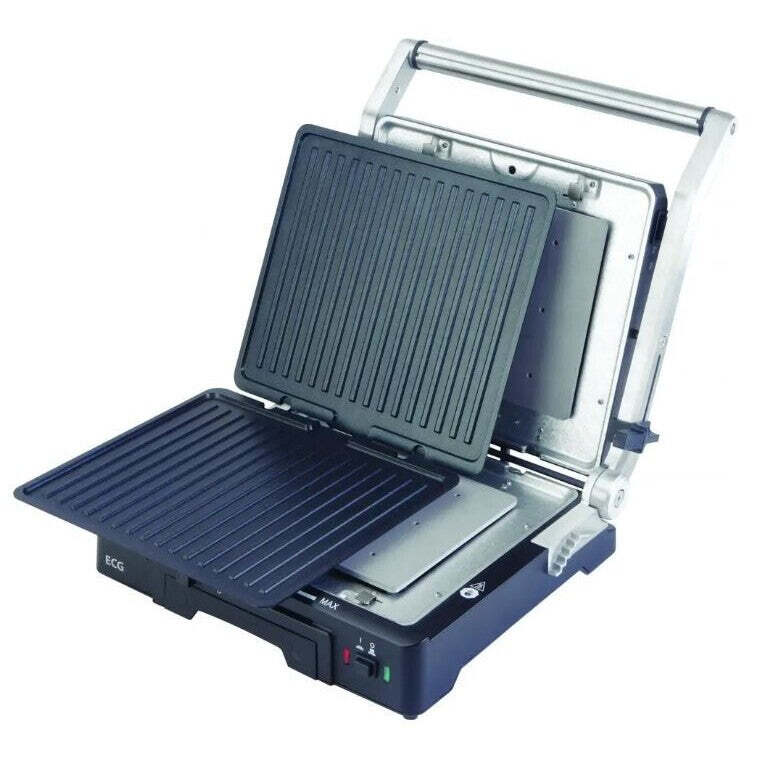 Kontaktný gril ECG Deluxe KG 300, 2000W POUŽITÉ, NEOPOTREBOVANÝ TOVAR