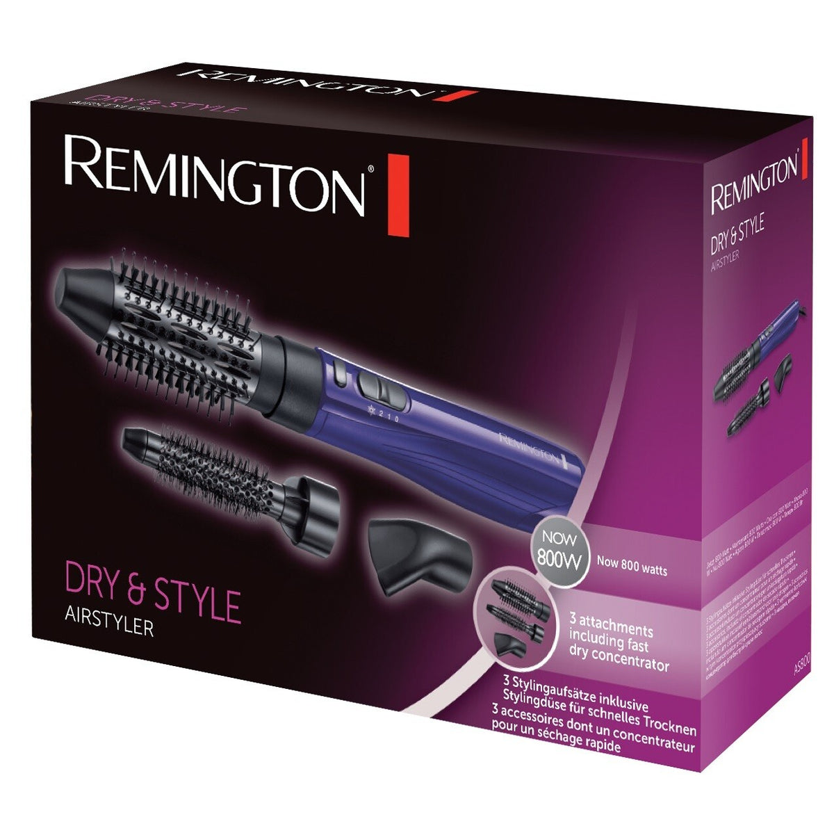 Kulmofén Remington AS800 Dry &amp; Style Airstyler, 800W