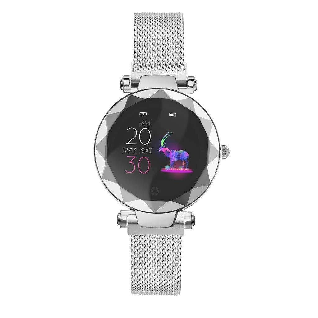 Dámske smart hodinky Immax SW12, mag. rem., strieborná, POUŽITÝ