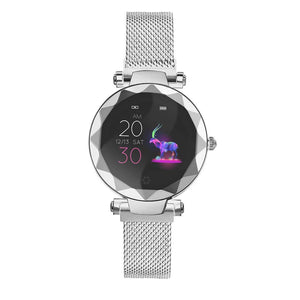 Dámske smart hodinky Immax SW12, mag. rem., strieborná, POUŽITÝ