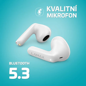 LAMAX Tones1. biele POUŽITÉ, NEOPOTREBOVANÝ TOVAR