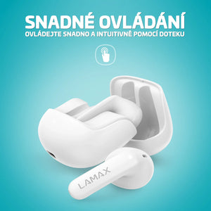 LAMAX Tones1. biele POUŽITÉ, NEOPOTREBOVANÝ TOVAR