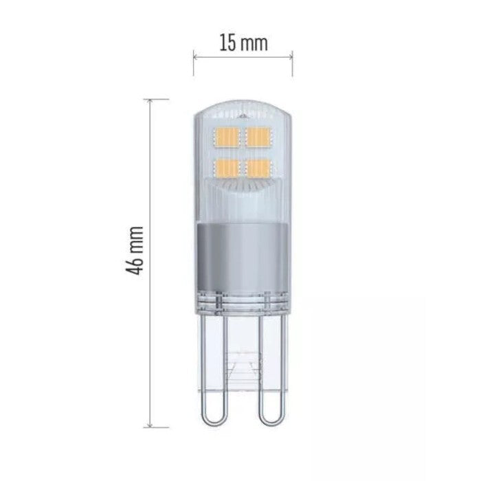 LED žiarovka Emos ZQ9525 Classic, G9, 1,9W, neutrálna biela