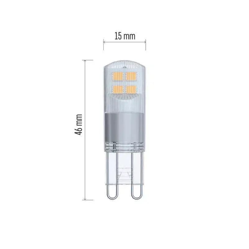 LED žiarovka Emos ZQ9526, G9, 1,9 W, teplá biela