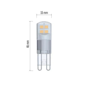 LED žiarovka Emos ZQ9526, G9, 1,9 W, teplá biela