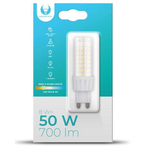LED žiarovka Forever G9 8W 230V 3000K 700l teplá biela