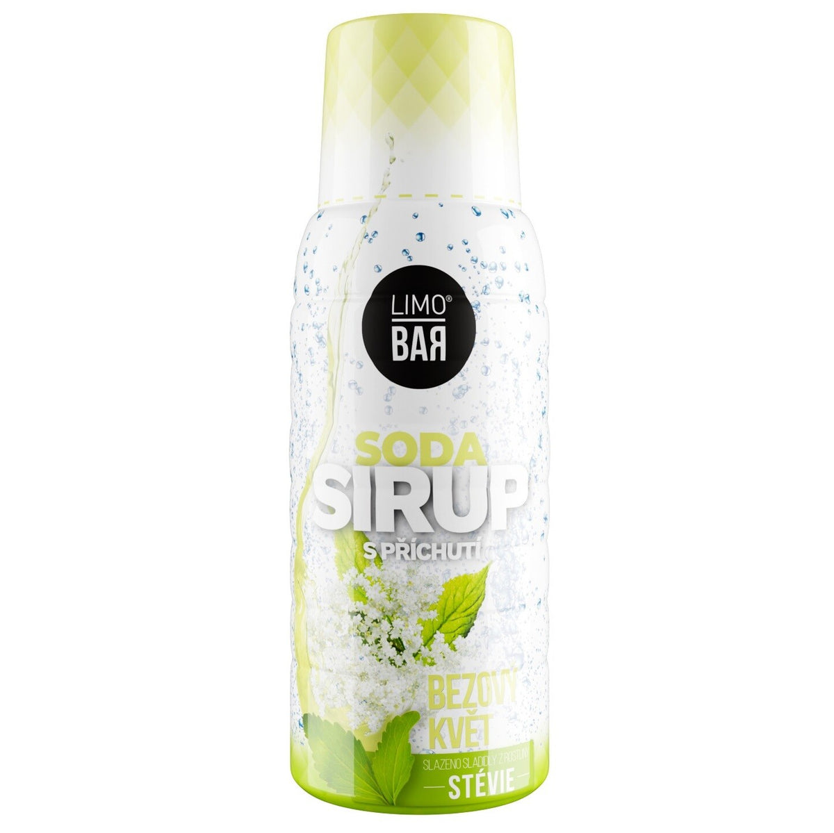 Sirup Limo Bar, Bazový kvet, stévia, 500ml