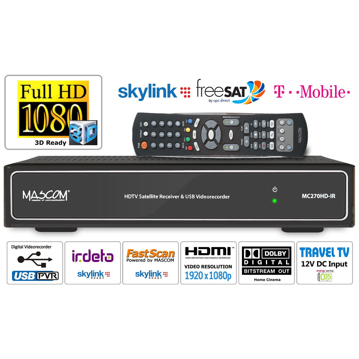 Mascom sat.set MC270/80MBL+M7