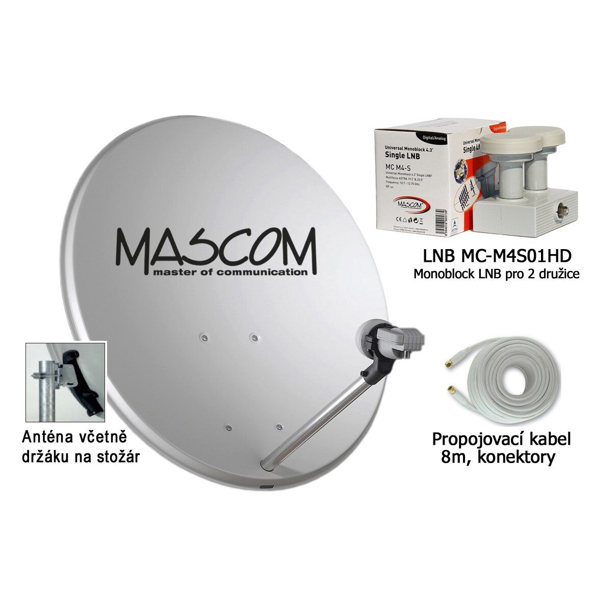 Mascom sat.set MC270/80MBL+M7