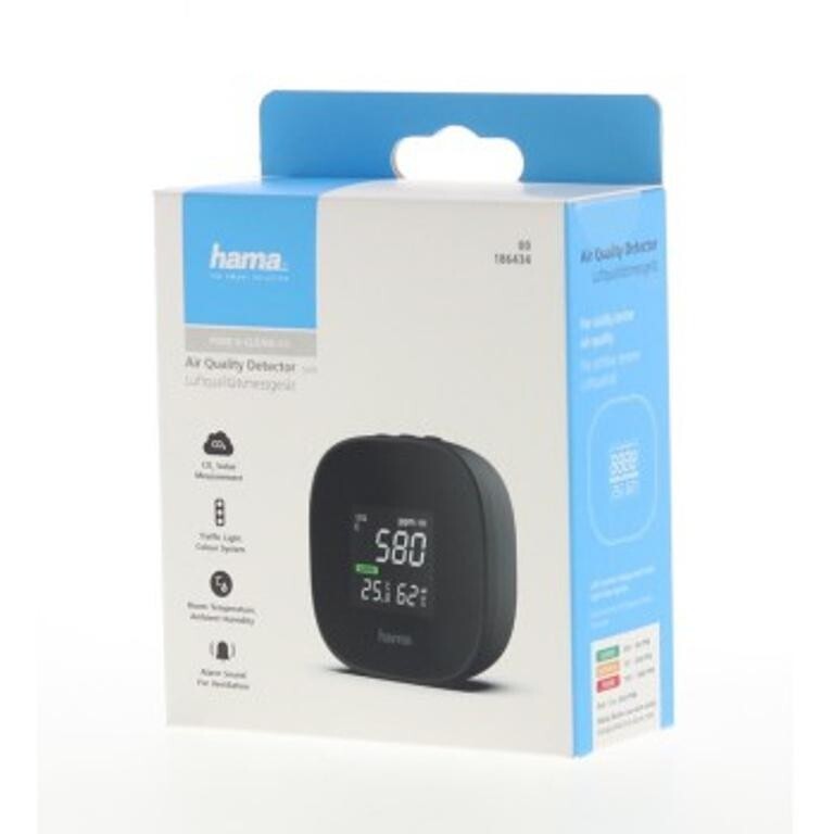 Merač kvality vzduchu Hama Safe, CO2, teplota, vlhkosť ROZBALENÉ