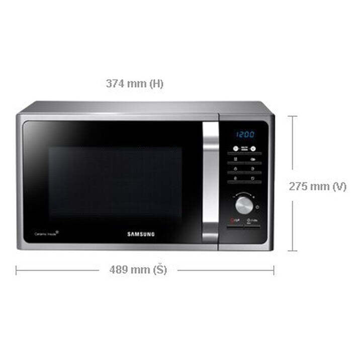 Mikrovlnná rúra Samsung MS23F301TAS NEKOMPLETNÉ PŘÍSLUŠENSTVO