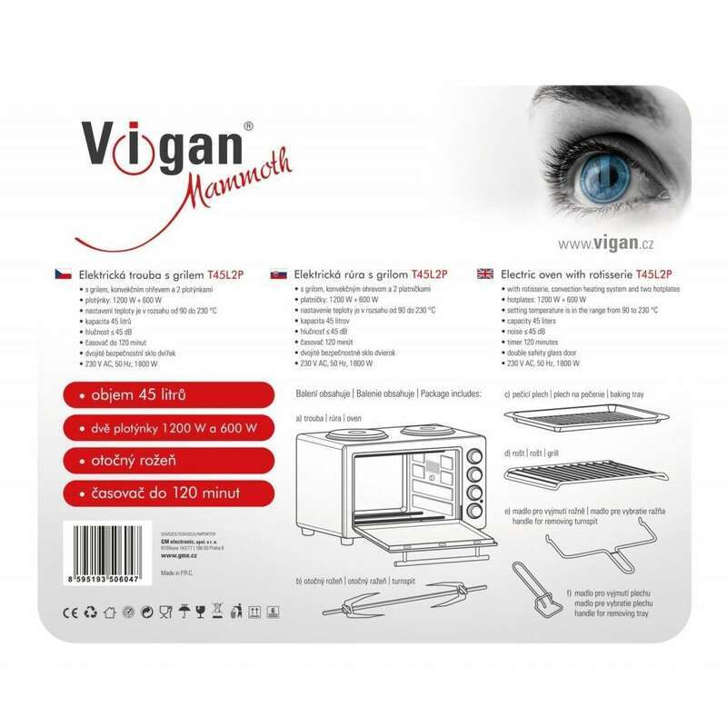 Mini rúra VIGAN T45L2P