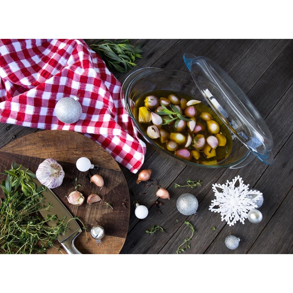 Miska na zapekanie s vekom Ocuisine 459AC00/1043, oválna, 4l