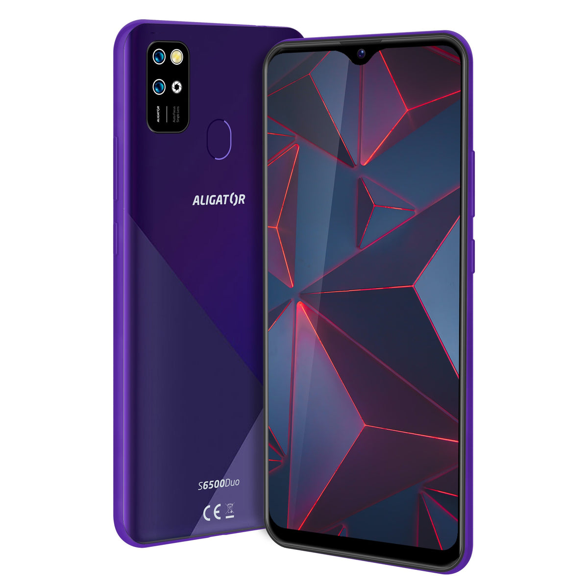 Mobilný telefón Aligator 6500 Duo 2GB/32GB SENIOR, fialová POUŽIT