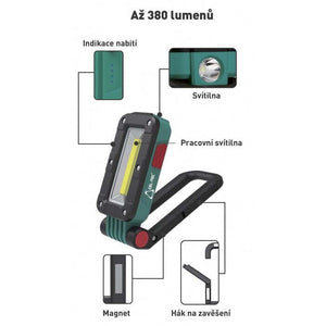 Multifunkčný pracovný svietidlo CEL-TEC WL380 Magnetic