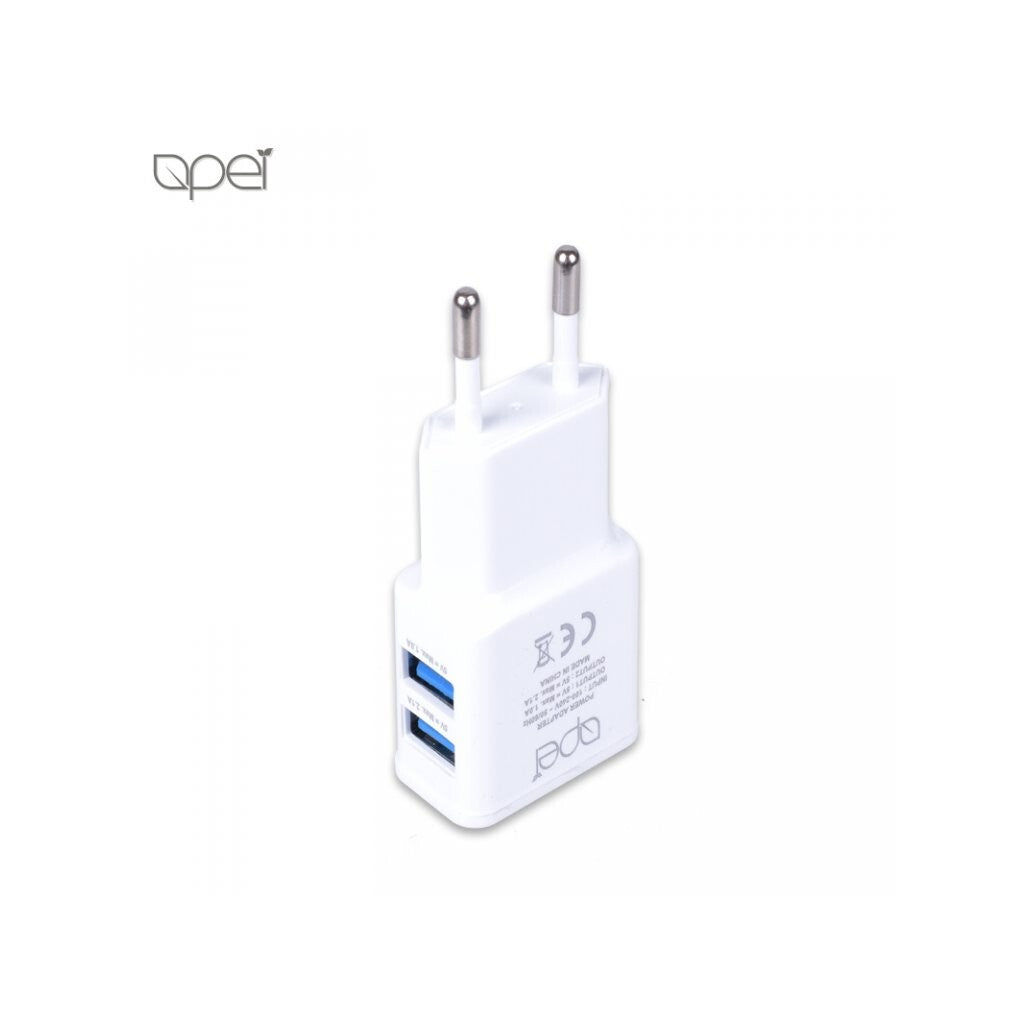 Nabíjačka Apei 2xUSB 3,1 A s rýchlonabíjaním + kábel Typ C