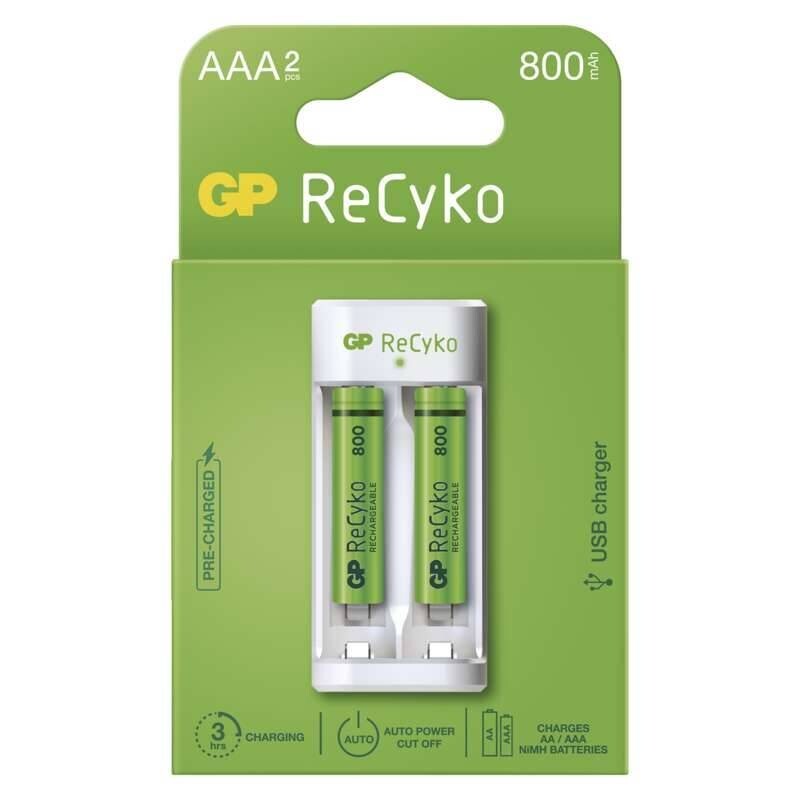 Nabíjačka batérií GP B51211 Eco E211 + 2xAAA ReCyko