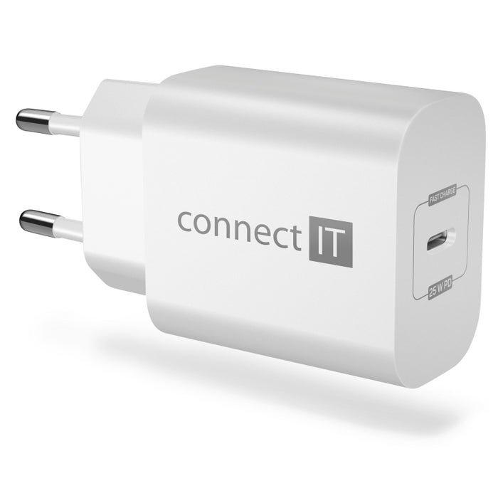 Nabíjačka Connect IT Voyager 2, 25W PD, 1xTyp C, biela