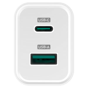 Nabíjačka Connect IT Wanderer 2, 33W PD, 1x Typ C+1x USB, biela