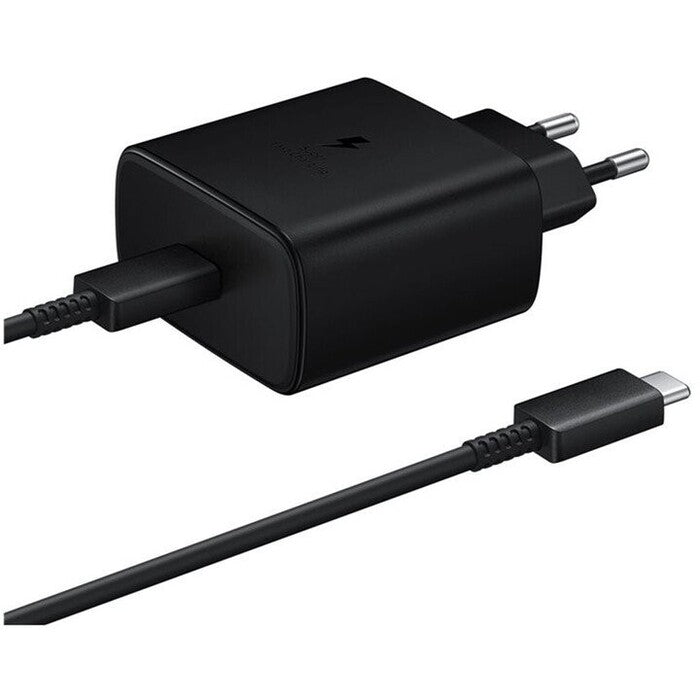 Nabíjačka Samsung 1x USB Typ C, 45W + USB kábel Typ C, čierna