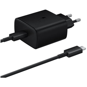 Nabíjačka Samsung 1x USB Typ C, 45W + USB kábel Typ C, čierna