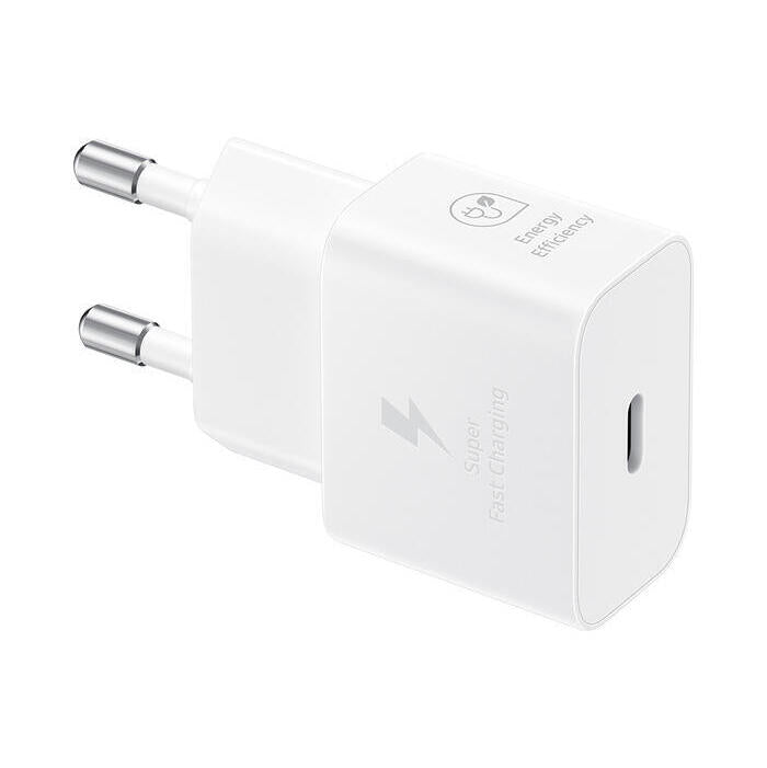 Nabíjačka Samsung 25W, biela, USB-C + kábel 1m
