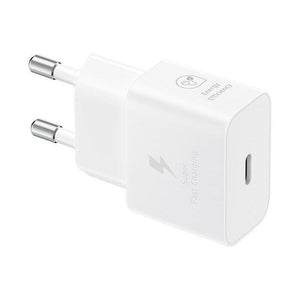 Nabíjačka Samsung 25W, biela, USB-C + kábel 1m
