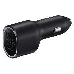 Nabíjačka do auta Samsung 40W USB/USB-C, duálna, čierna