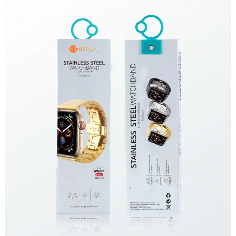 Oceľový remienok na Apple watch 38/40/41 mm, strieborný